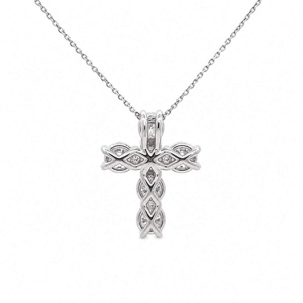 Diamond Cross Pendant Necklace
