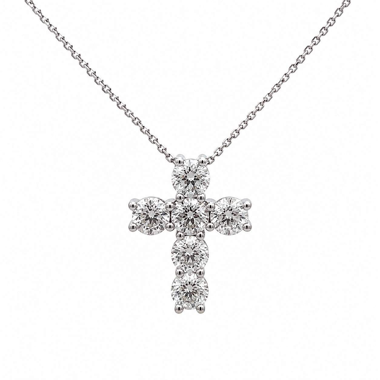 Diamond Cross Pendant Necklace