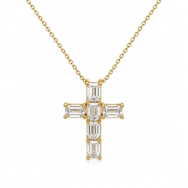 Diamond Cross Pendant Necklace