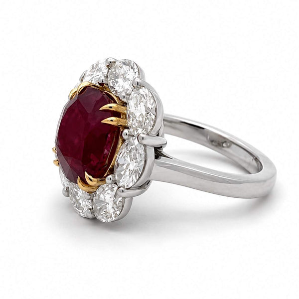 Ruby Flower Ring