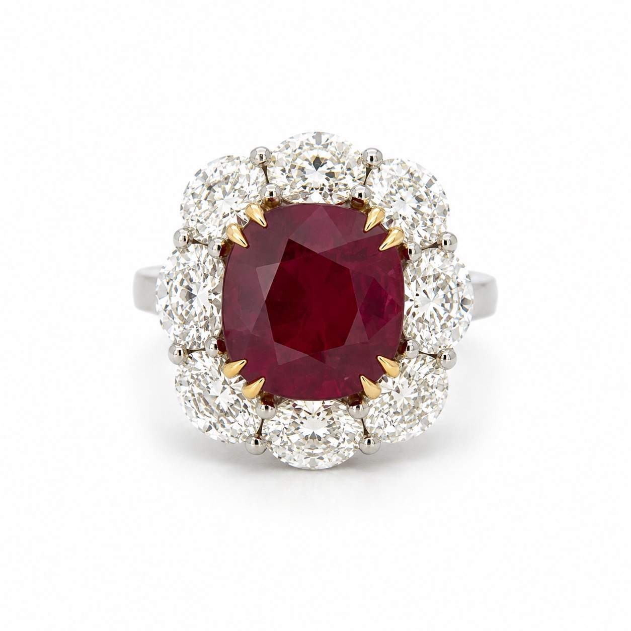 Ruby Flower Ring
