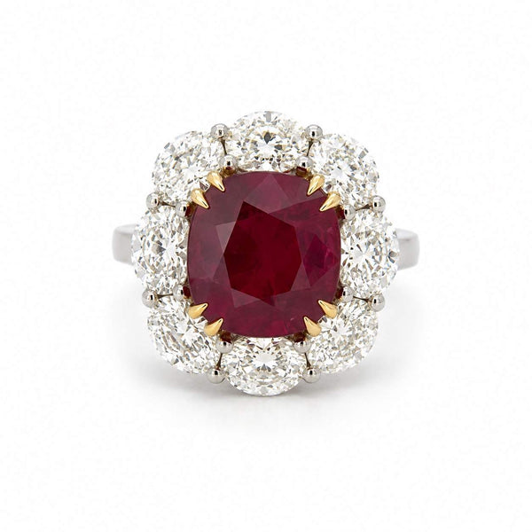 Ruby Flower Ring