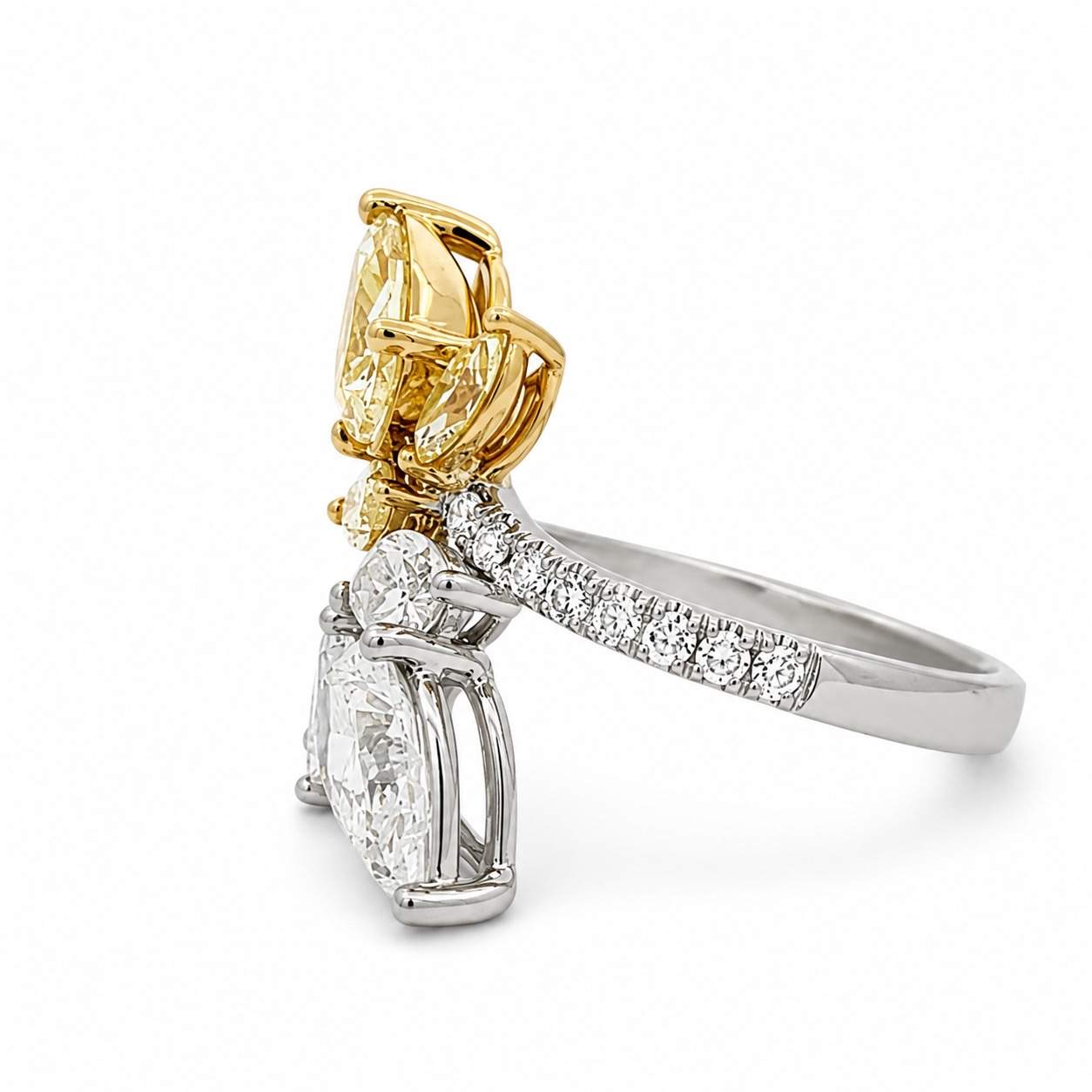 Diamond Bypass Ring