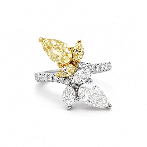 Diamond Bypass Ring