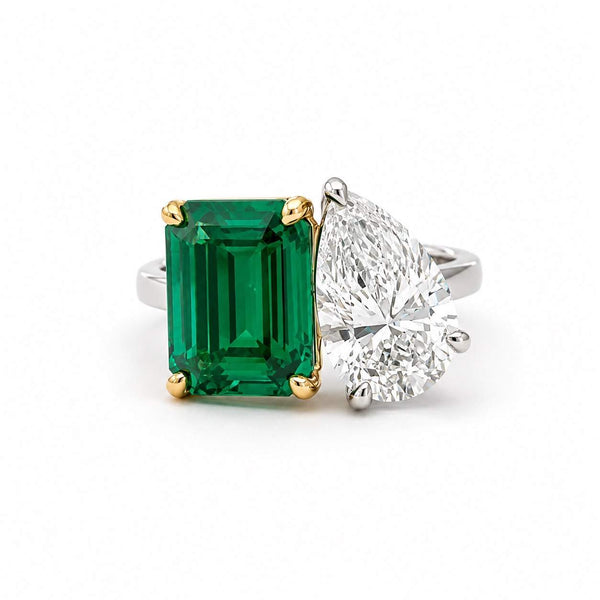 Toi Et Moi Emerald Ring