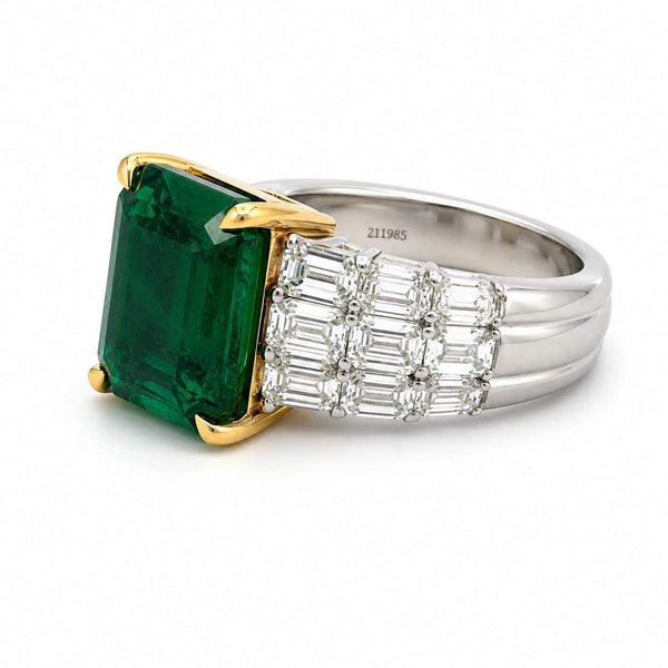 Emerald Engagement Ring