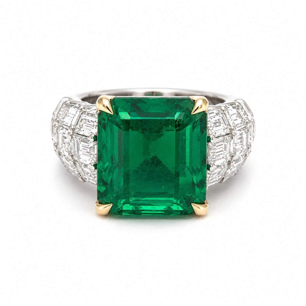 Emerald Engagement Ring