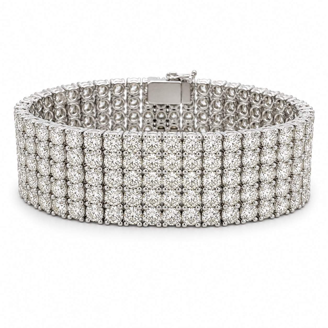 5-Row Diamond Tennis Bracelet