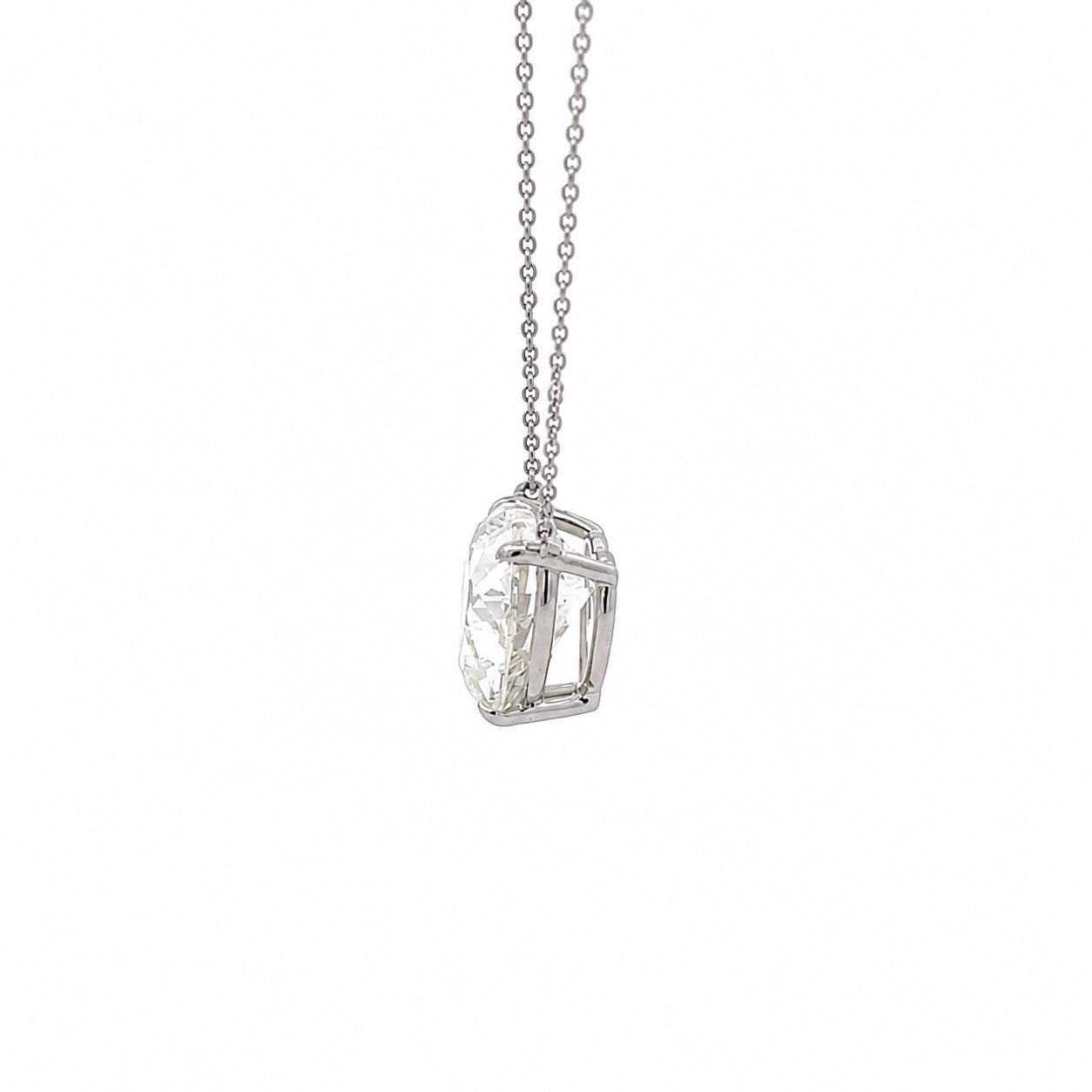 Heart-Shape Diamond Pendant Necklace