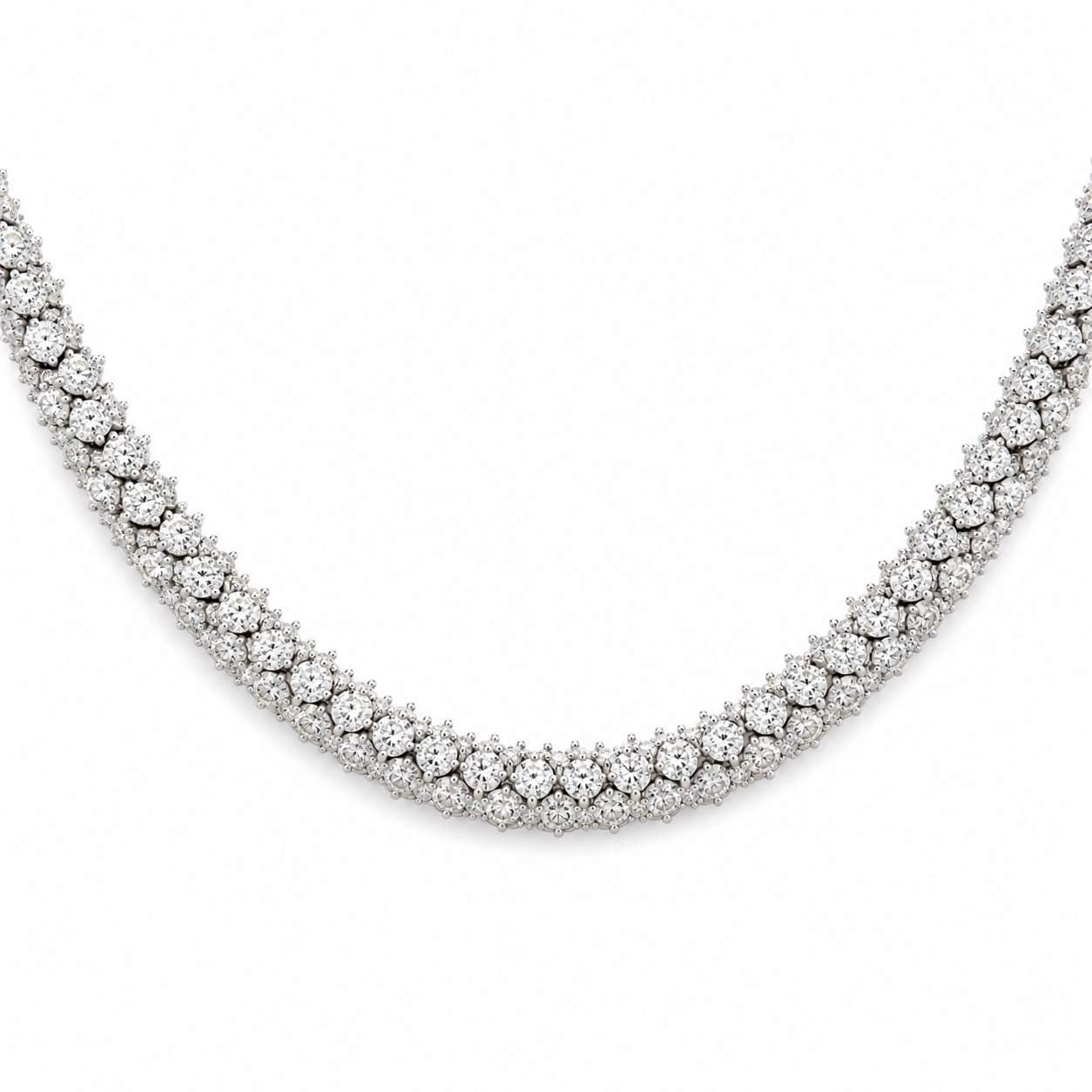 Diamonds Woven Collar Necklace
