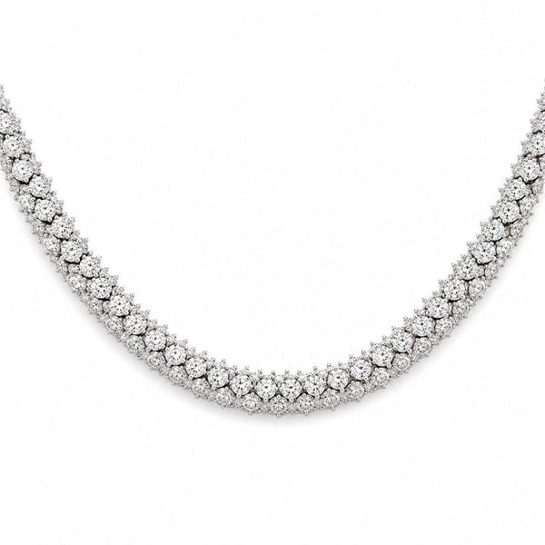 Diamonds Woven Collar Necklace