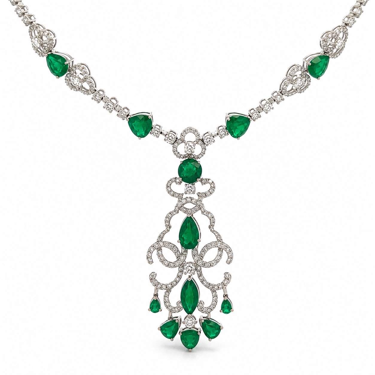 Emerald Long Necklace