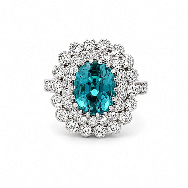 Zircon & Diamond Ring