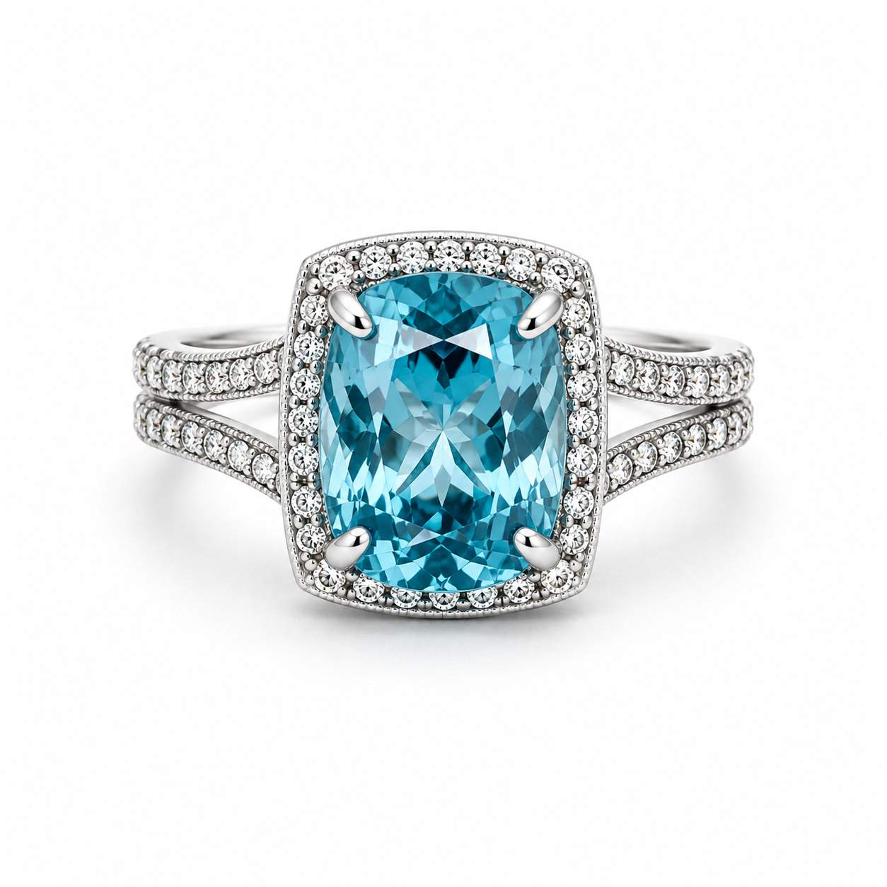 Zircon & Diamond Ring