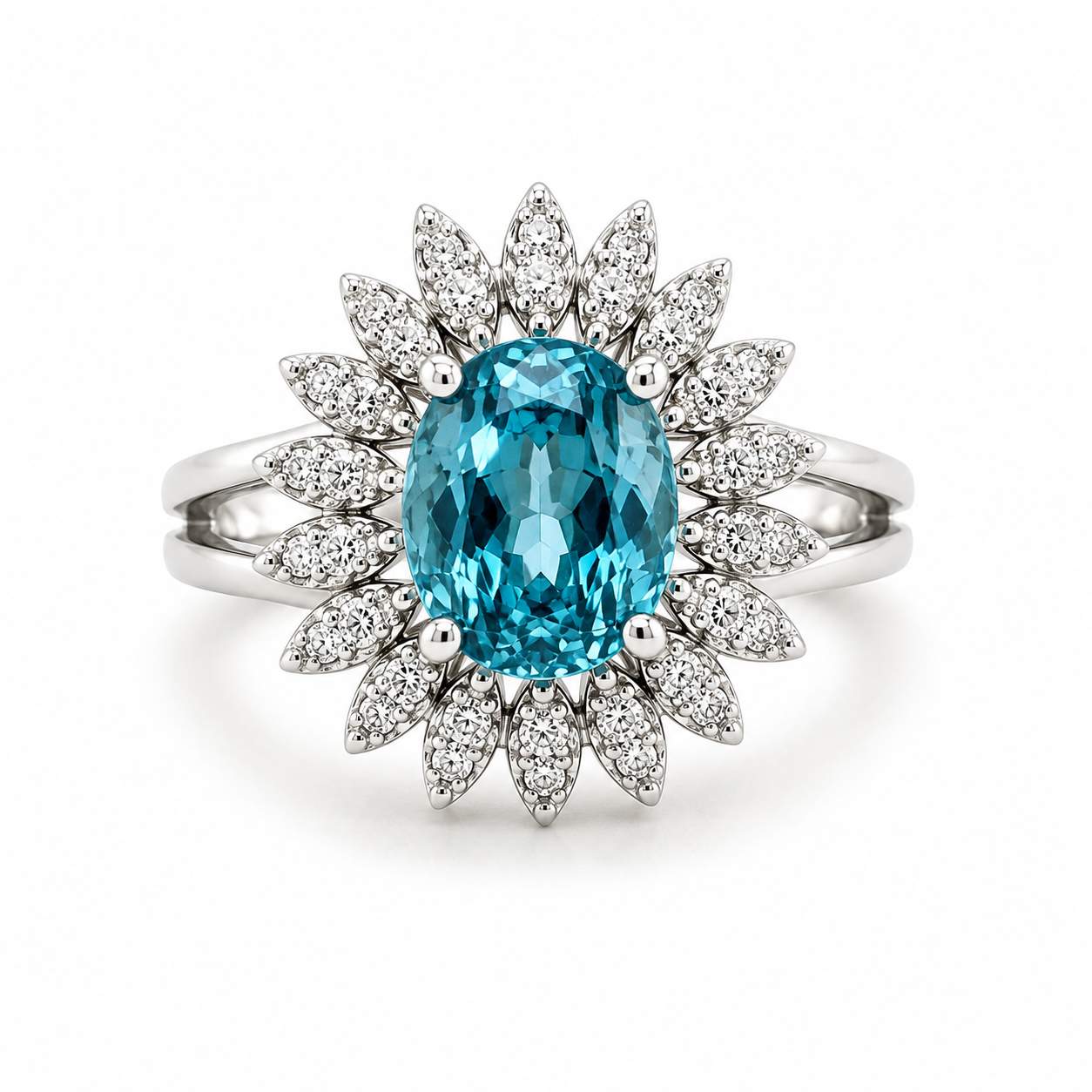 Zircon & Diamond Ring