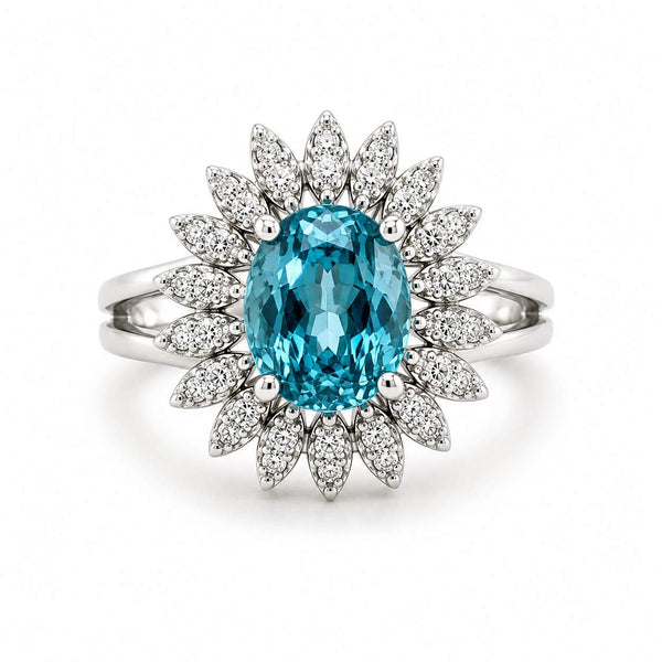 Zircon & Diamond Ring