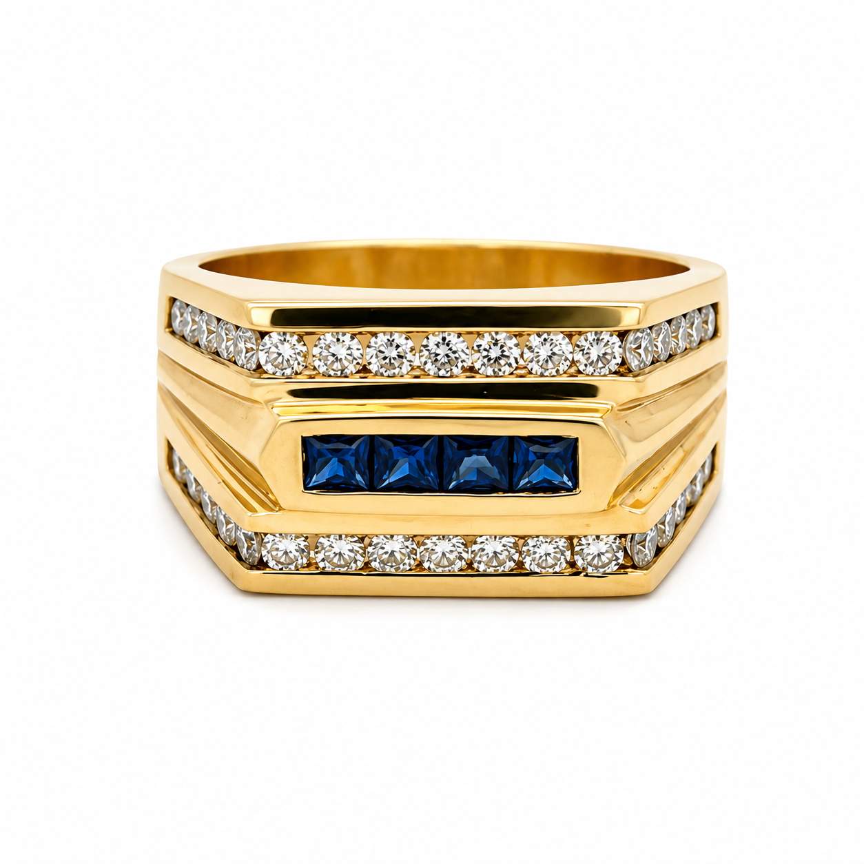 Sapphire & Diamond Ring
