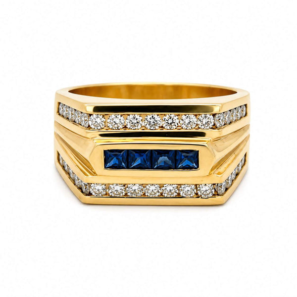 Sapphire & Diamond Ring