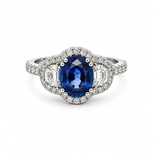 Sapphire & Diamond Ring