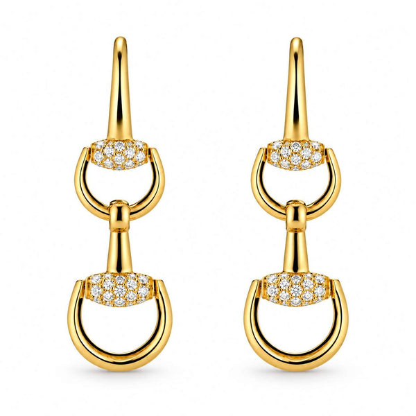Gucci Horsebit Drop Earrings