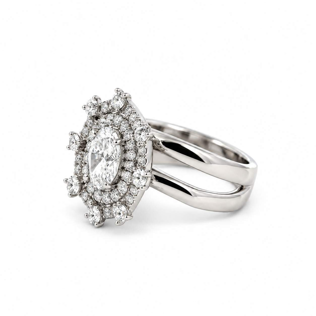Flower Diamond Ring