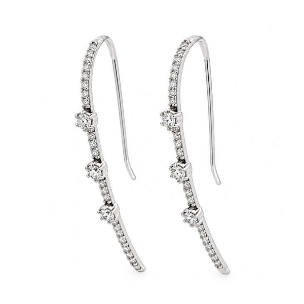 Diamond Arch Earrings