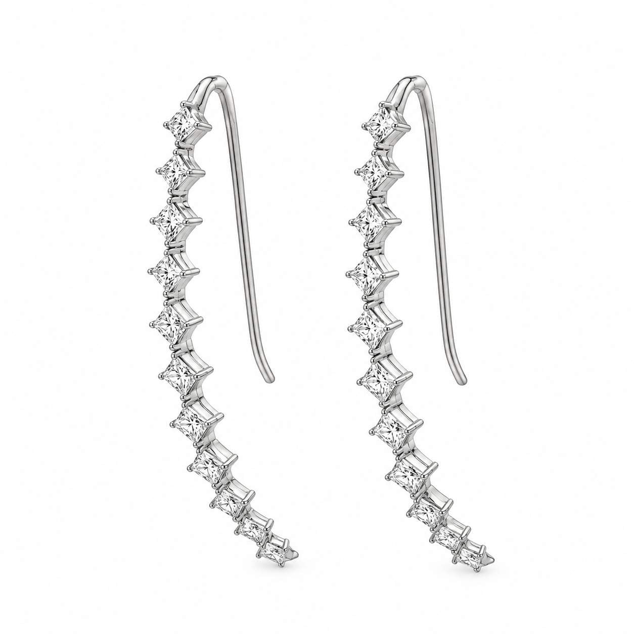 Diamond Arch Earrings
