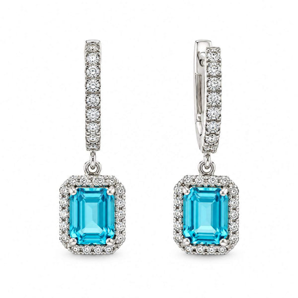 Diamond Dangle Earrings