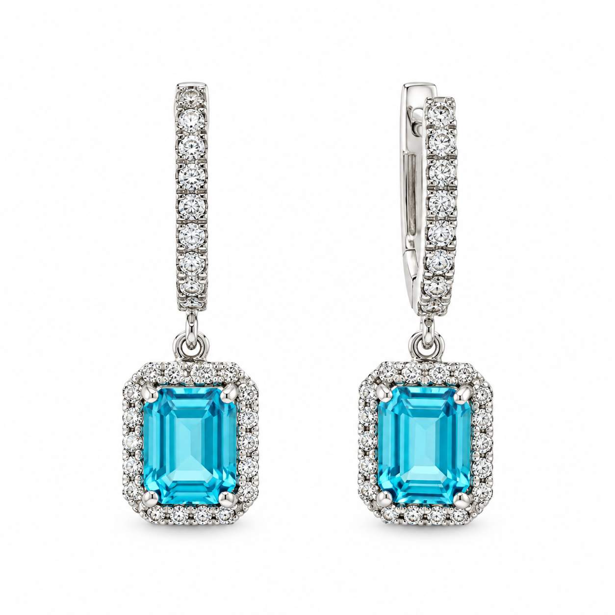 Diamond Dangle Earrings