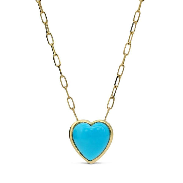 Mark Henry Heart Of Gold Turquoise Necklace