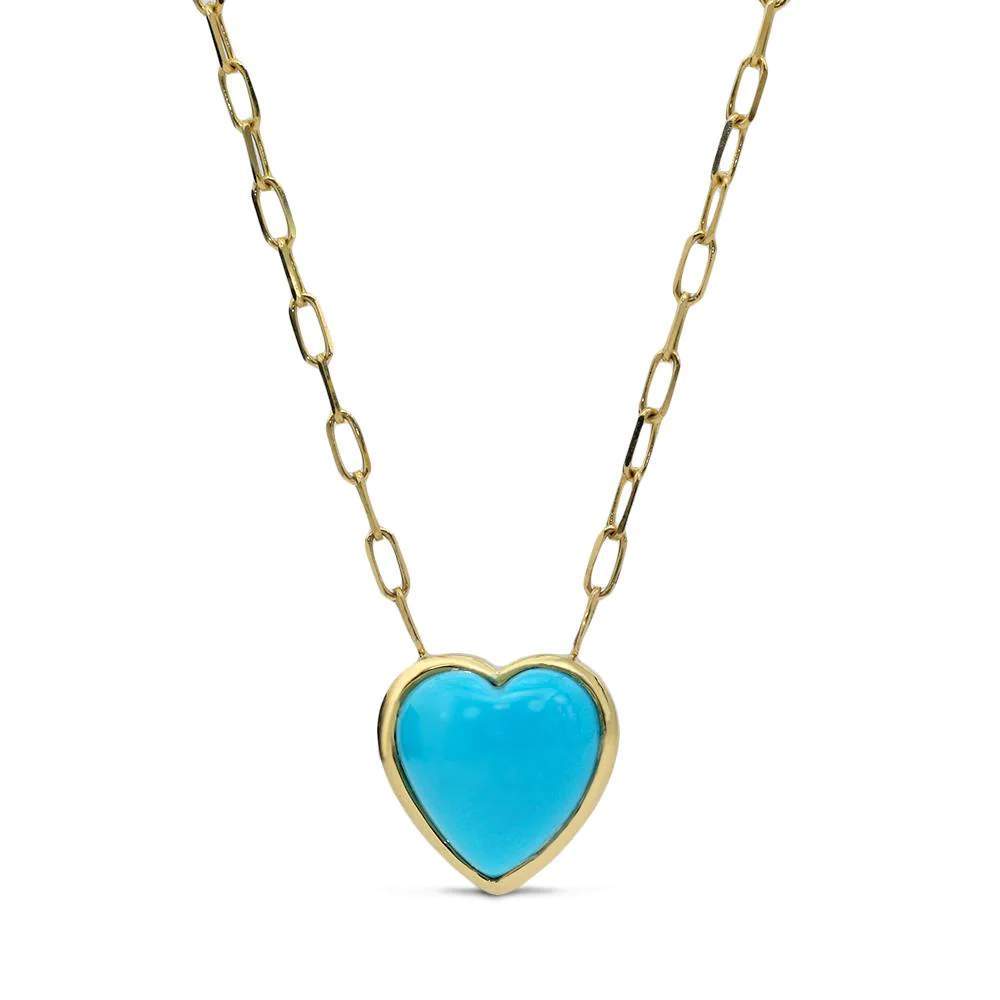 Mark Henry Heart Of Gold Turquoise Necklace