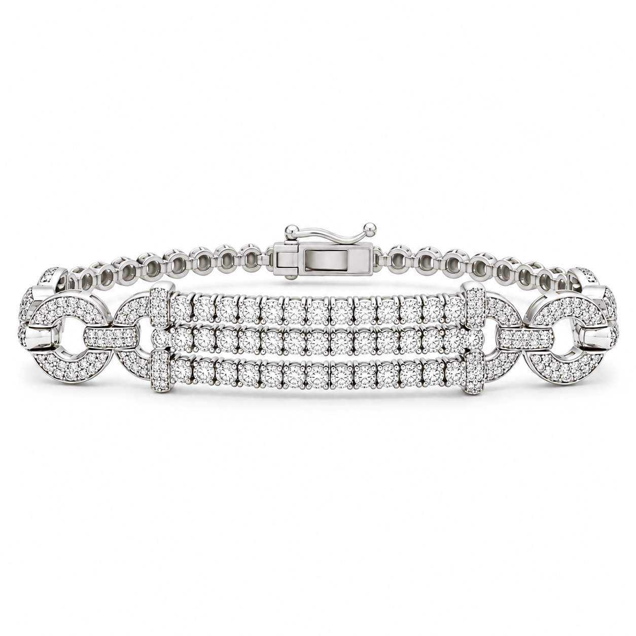 Twist Diamond Bangle