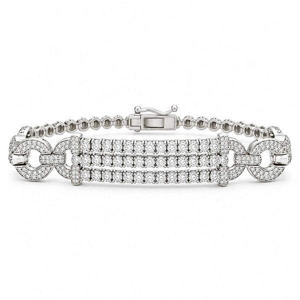Twist Diamond Bangle