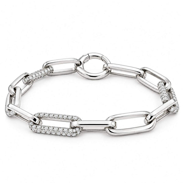 Paperclip Diamond Bracelet