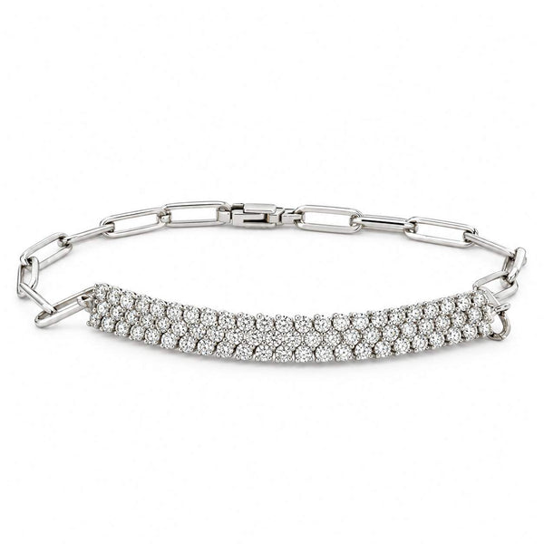 Tennis/Paperclip Diamond Bracelet