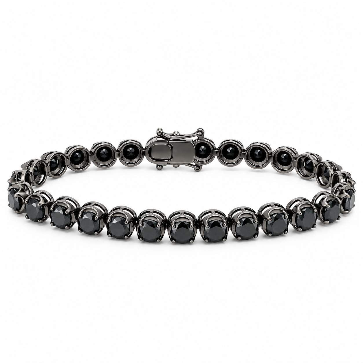 Black Diamond Tennis Bracelet