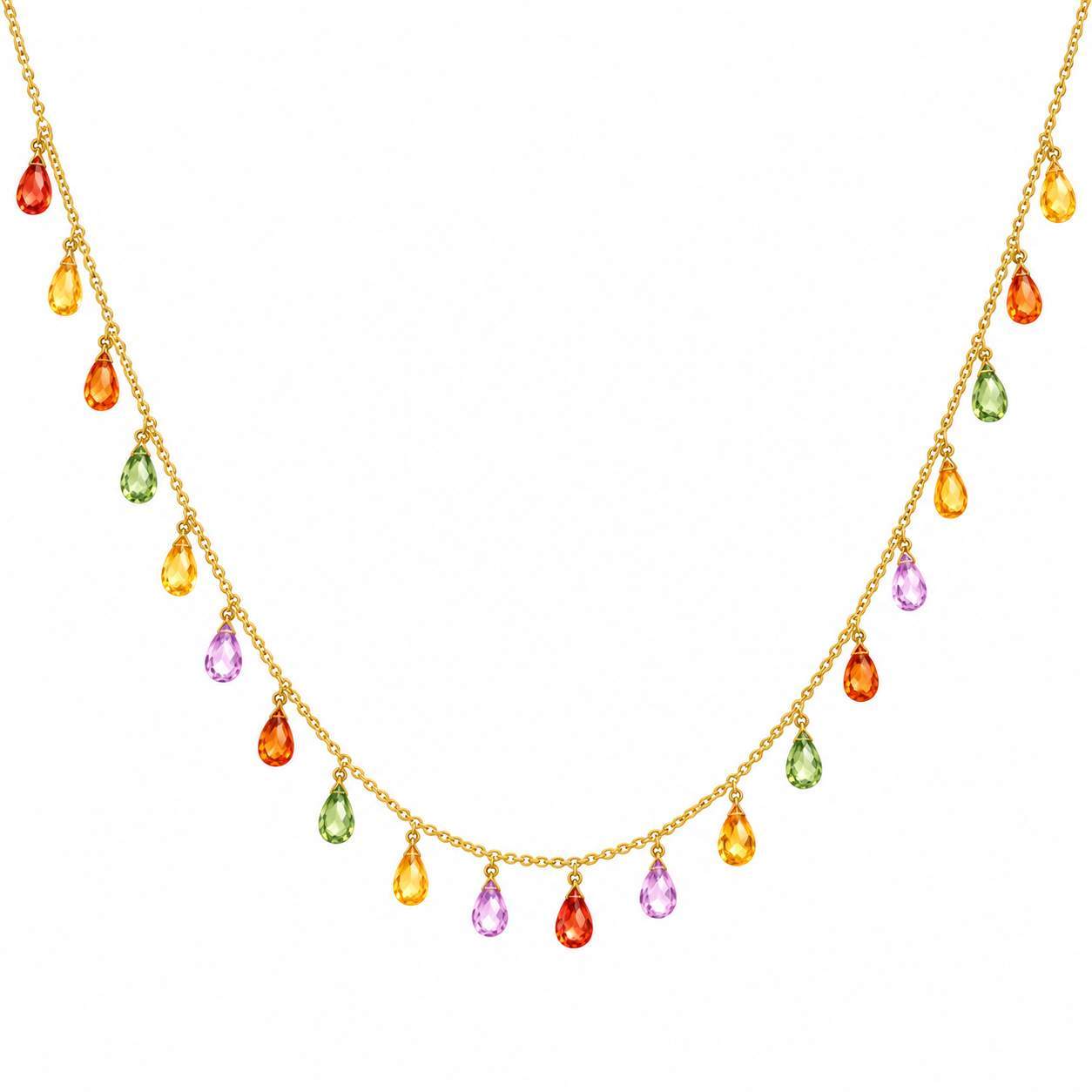 Sapphire Dangle Necklace
