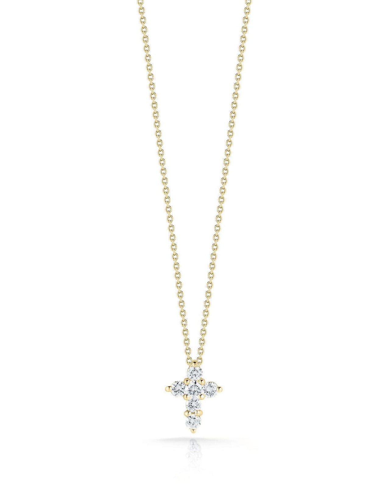 Roberto Coin Tiny Treasures Mini Cross Pendant Necklace