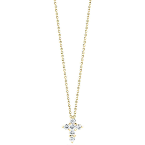 Roberto Coin Tiny Treasures Mini Cross Pendant Necklace