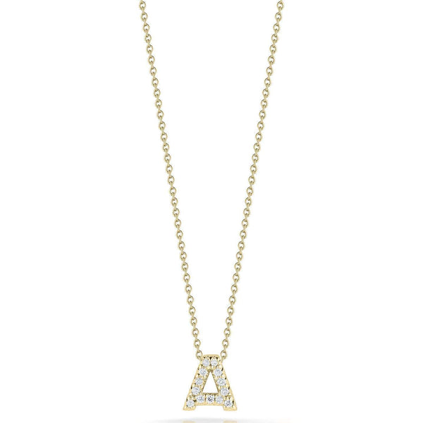 Roberto Coin TIny Treasure Love Letter "A" Pendant Necklace