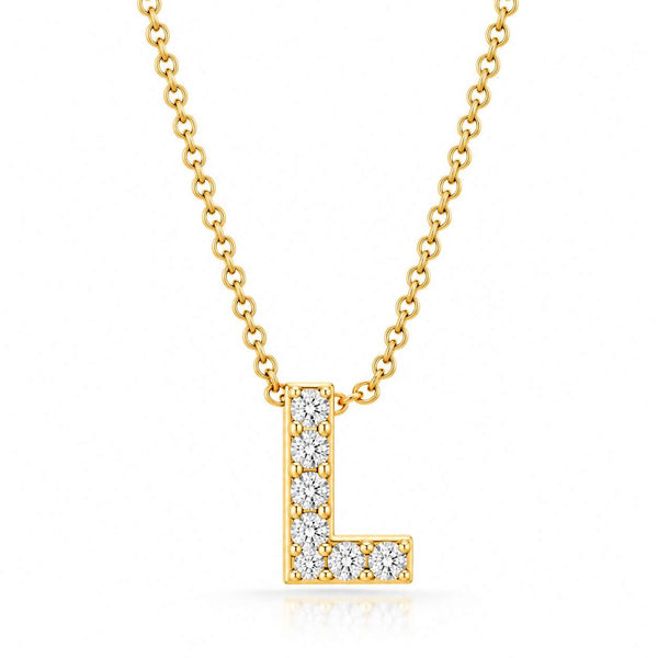 Roberto Coin, Tiny Treasure, Love Letter "L" Pendant Necklace