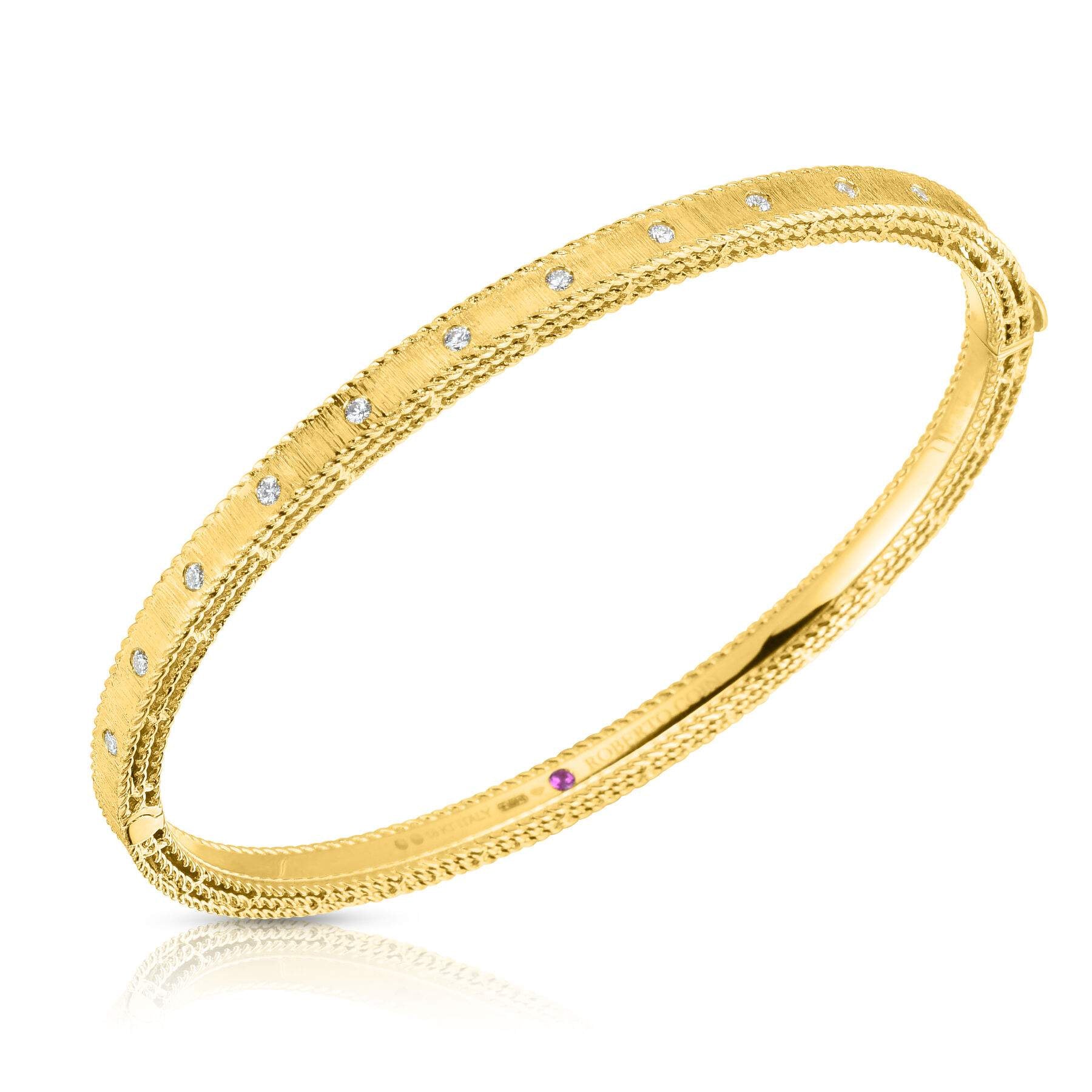 Roberto Coin Princess Satin Finish Bangle