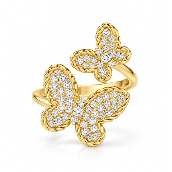 Roberto Coin Jasmine Bypass Butterfly Ring