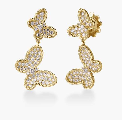 Roberto Coin Jasmine Bypass Butterfly Ring