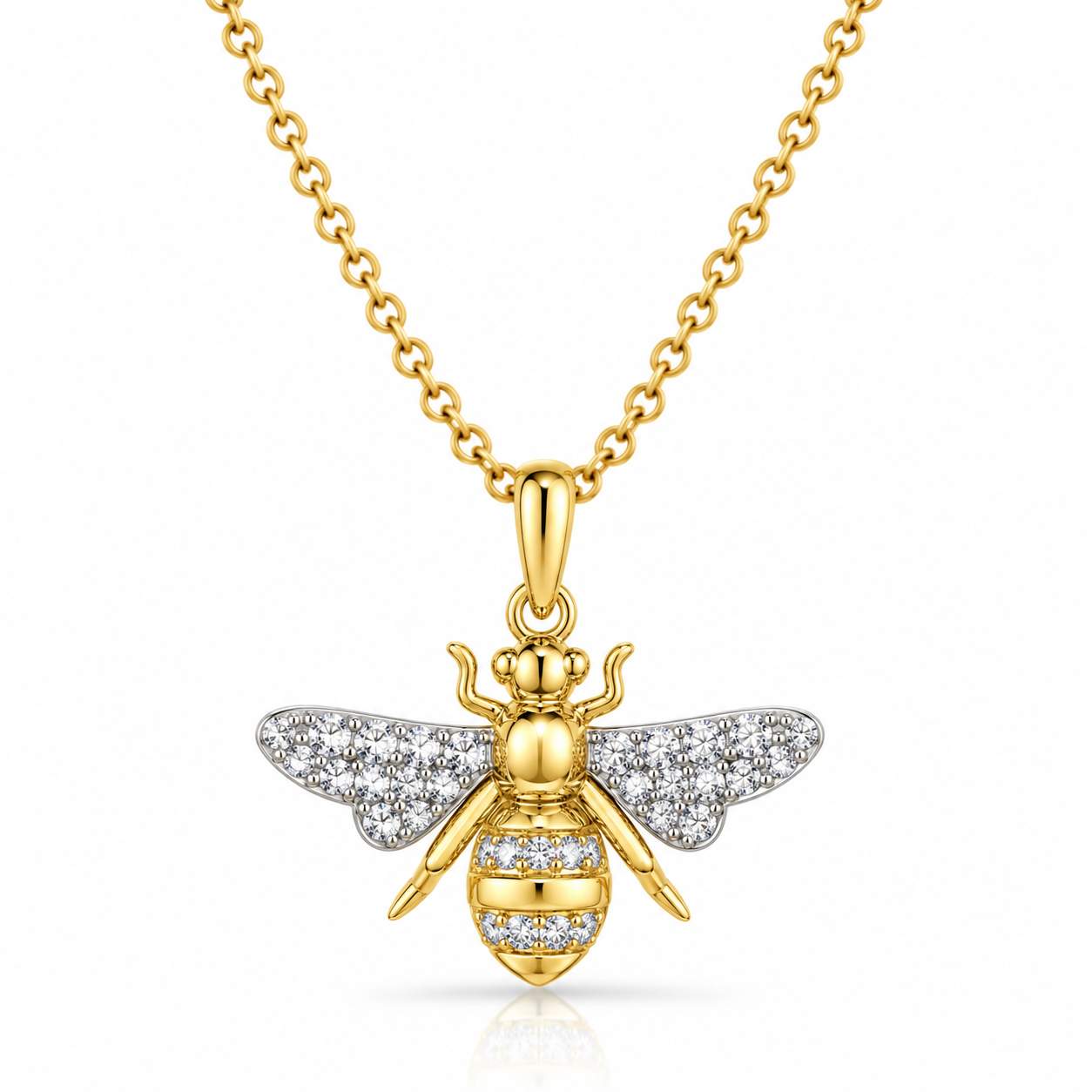 Roberto Coin Tiny Treasure Bumblebee Pendant Necklace