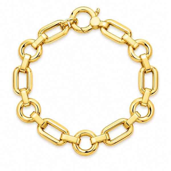 Roberto Coin Designer Mixed Link Chain Bracelet