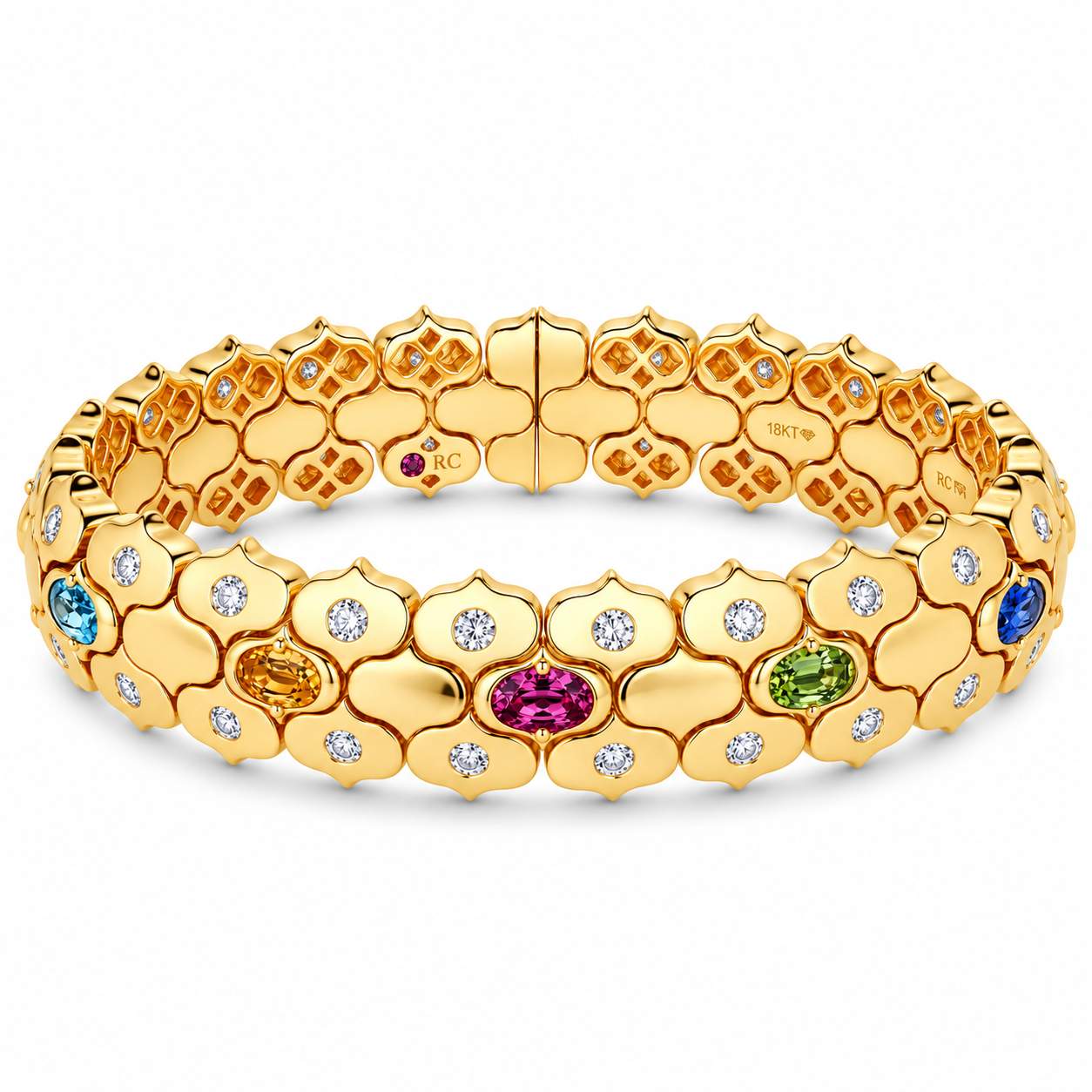 Roberto Coin Cobra Wide Cuff Bangle