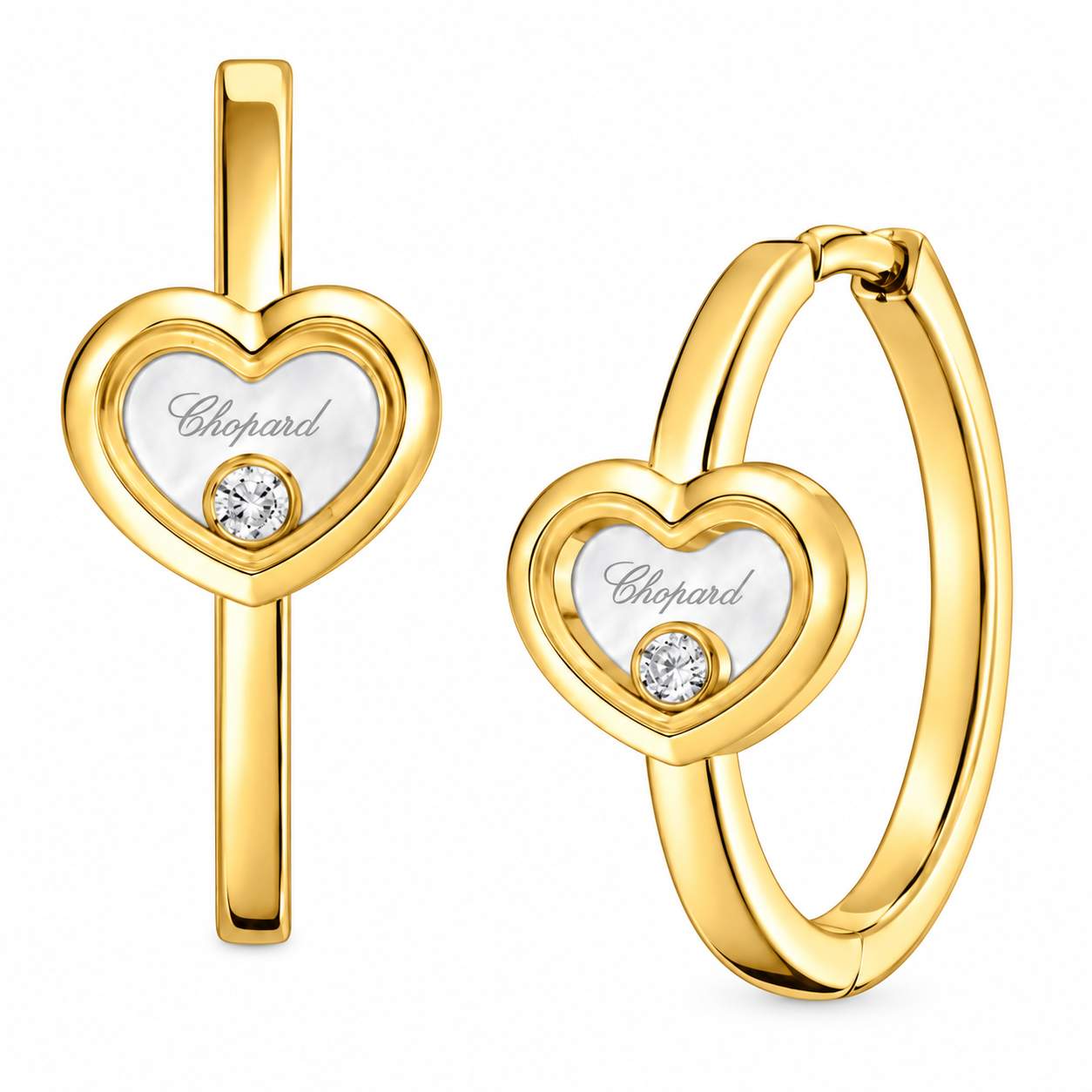 Chopard Happy Diamonds Icon Heart Hoop Earrings