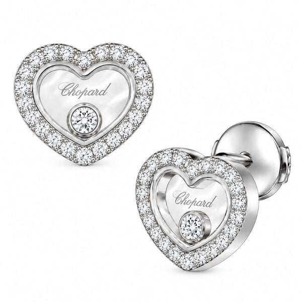 Chopard Happy Diamonds Heart Stud Earrings
