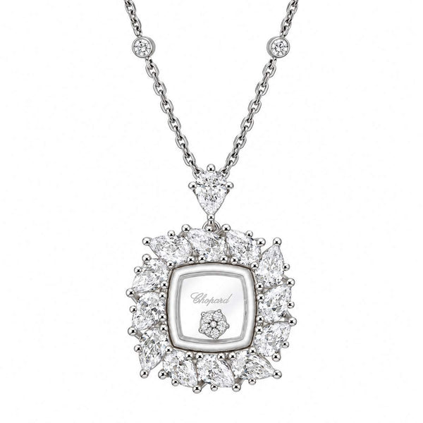 Chopard Happy Diamonds Square Pendant Necklace